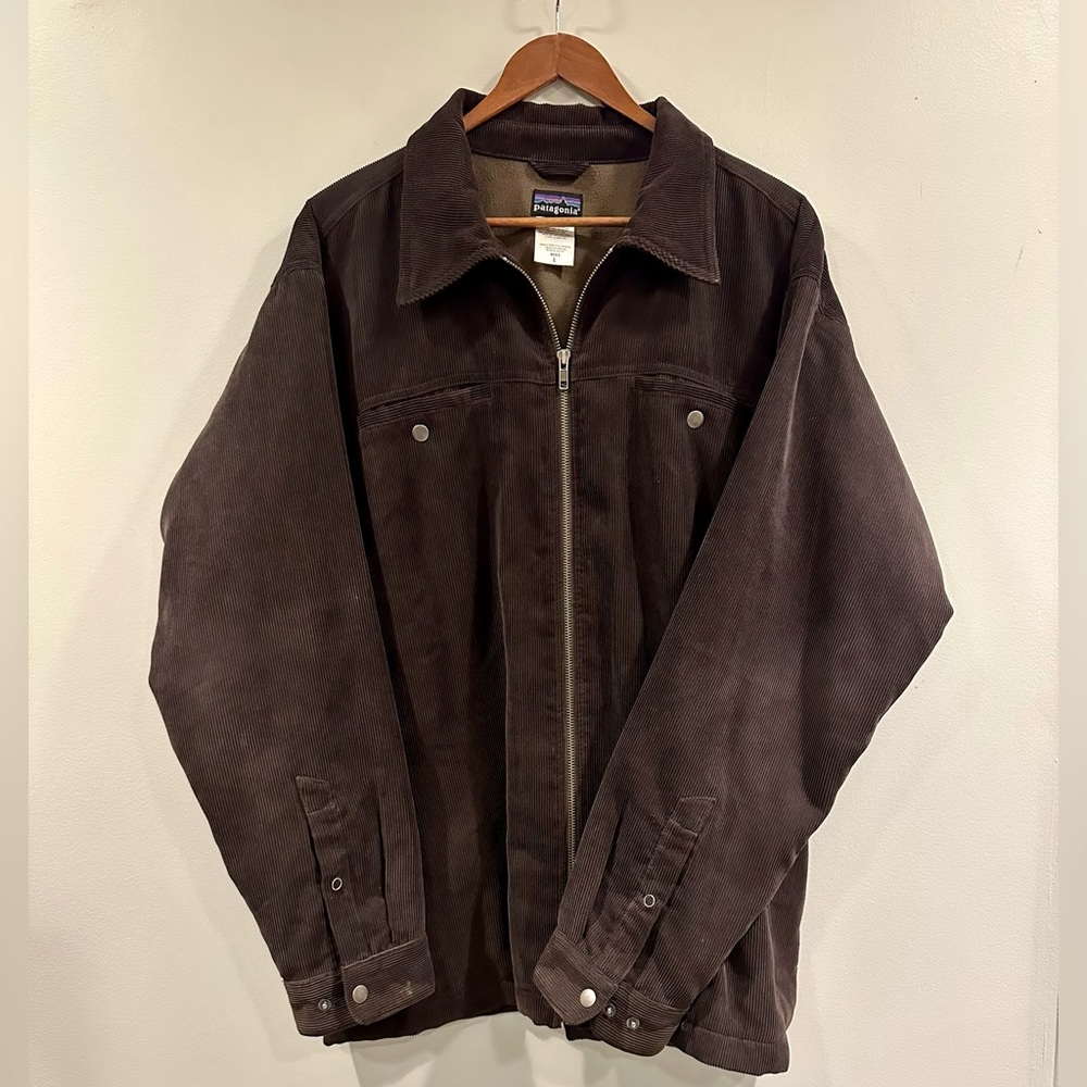 Patagonia Corduroy Fleece Lined Zip Up
Jacket Coat
